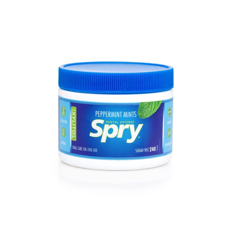 Spry Xylitol Peppermint Sugar Free Candy - Promote Oral Health, Increase Saliva Production, Stop Bad Breath, Non-GMO, Gluten-Free, 240 Count (Pack of 1) - Image 2